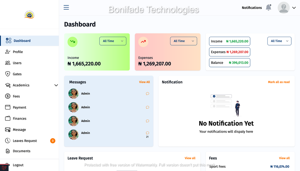 Bonifade Technologies | Mobile application